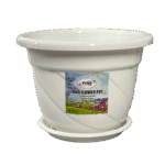 Spiral Pot 8" w/ Plate